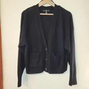 Banana Republic Relaxed Black Lightweight Cashmere Cardigan Sweater NWOT Small